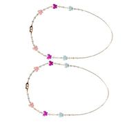 NOLITOY 2 Piezas de cadena de prevención de caídas soporte gafas soporte para gafas colgador de soporte de cubierta de seguridad sujetador de cara cordón de creativa