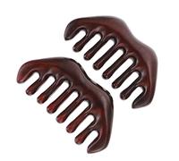 NOLITOY 2 Piezas De Peine De Masaje De Anchos Para Hombres Herramientas Para La Cara Mousse Para Cabello Rizado Alisadores De Pelo Portátiles Herramientas Faciales De