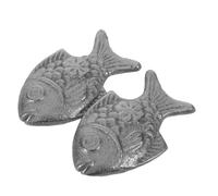 NOLITOY 2 Piezas de Utensilios de Cocina de Hierro Fundido Forma de Pez Suplemento de Hierro Natural para Veganos Deportistas y Embarazadas Apto para Sopas y Guisos Diarios