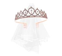NOLITOY 2 Piezas Diadema Velo De Novia 2uds Diademas Intermitentes Women Damas De Honor Accesorios Para El Cabello De Dama De Honor Diademas Para Mujeres Nupcial Boda Tela