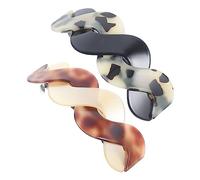NOLITOY 2 Piezas horquilla cross tenedor pinzas para el cabello para mujer clips de garra extra grandes para cabello grueso pasadores accesorios pelo mujer Pinza para el cabello modelado