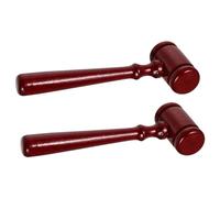 NOLITOY 2 Piezas Martillo de Juez de Accesorio de Disfraz de Justicia para Fiestas Martillo de Juez Simulación Realista Accesorio de Cosplay para Jueces y Abogados