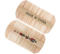 NOLITOY 2 Piezas Peine De Bambú Para Liendres Peine De Dientes Finos Para Mascotas Para Perro Aseo Del Cabelludo Casa