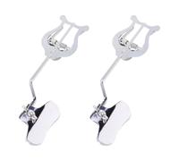 NOLITOY 2 piezas Pinzas para Partituras de Trombón Soporte Metálico para Notas Musicales Clip Firme y Duradero Accesorios para Músicos y Estudiantes Marcha