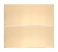 NOLITOY 2 piezas Placa Puerta Adhesiva Metálica Acero Inoxidable Cepillado Autoadhesiva para Oficina Hospital Escuela Hotel Apartamento