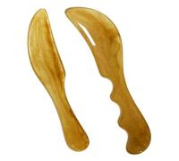 NOLITOY 2 Piezas Raspador De Gua Sha Tabla De Masaje Herramientas De Gua Sha Cuerpo Rostro Raspadores Corporales Portátiles De Cera De Abejas Cuerpo