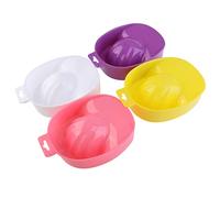 NOLITOY 2 Piezas Recipiente Para Remojar Las Manos Arte De Uñas Bandeja Para Remojo De Manicura y Decoración De Uñas Quitaesmalte Recipiente Color Aleatorio