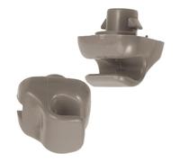 NOLITOY 2 Piezas Soporte Clip para Visera Solar Coche Unidades Sujeción Segura Interior Vehículo Compatible Color Gris Original