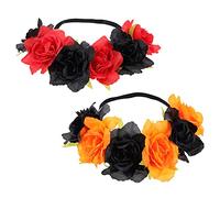 NOLITOY 2 Piezas Tocado De Guirnalda De Fiesta Cuerno Banda Elástica Para El Cabello Mini Tiaras Aros Para El Pelo Para Fiestas. Rociar Fuente 4to Diadema De Murciélago Coleteros Tela
