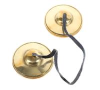 NOLITOY 2 Platillos de Dedo de Cobre para Meditación y Prácticas de Yoga, Instrumento de Percusión Portátil, Sonido Claro y Resonante, Adecuado para Ceremonias Religiosas y Ejercicios Zen