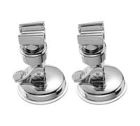NOLITOY 2 Unidades Soporte de Ducha con Ventosa Ajustable para Alcachofa sin Taladro Acero Inoxidable Resistente la Corrosión Montaje Pared y Techo para Baño Versátil y Portátil