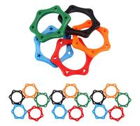NOLITOY 20 Anillos Protectores Antideslizantes para Micrófono Inalámbrico de Mano Anillos Antivuelco de Goma Colores Surtidos Azul Naranja Rojo Verde Negro para Grabación y