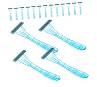 NOLITOY 20 piezas Maquinillas Afeitar Hombre Desechables Portátiles para Viaje y Hotel Afeitado Seguro y Cómodo Perfilador Multiusos para Rostro y Cuerpo