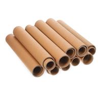 NOLITOY 20 Unidades Tubos para Envío y Almacenamiento de Documentos y Carteles Redondos de Papel Kraft Diseño Apilable y Ahorro de Espacio para Proyectos de Arte y Aula