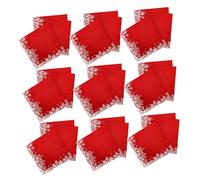 NOLITOY 20hojas Servilletas Navideñas Diseño Copos de Decoración para Fiestas de Mesa Servilletas Desechables Rojas para Fiestas Navideñas al Aire
