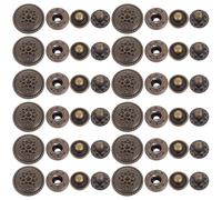 NOLITOY 20juegos Hebillas de Botón de Aleación de Zinc Retro para Monedero Cierre Presión con Diseño de Dibujos Animados Decoración Duradera para Billeteras Regalo para Familia y Amigos