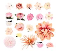 NOLITOY 20Pcs Flower Hair Cent Venet Gold Bride Secador Para El Cabello Lindo Rizadores Pein Clips Prom Decora Pins Para El Cabello Para El Peor Clip De Topper Clips Para El Cabello