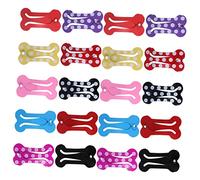 NOLITOY 20piezas Horquilla Forma De Hueso Para Perros Pinzas Pelo De Mascotas Accesorios De Moda Para Coletero Color Aleatorio Para Fiesta De Perros