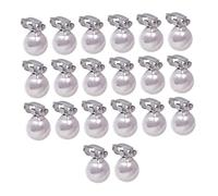 NOLITOY 20piezas Horquillas De Perlas Elegantes Pelo Accesorios Para Trenzas Hebilla De Perlas Para Niñas