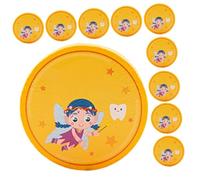 NOLITOY 20piezas Monedas Conmemorativas de Madera Hada Dientes Juguete Recuerdo para Recompensa por Dientes Perdidos