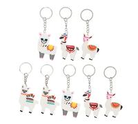 NOLITOY 24 Piezas Alpaca Diseño PVC Colgante Animal Decoración para Mochilas y Bolsos Accesorios para Llaves