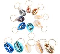 NOLITOY 24 Piezas De Joyas Para El Cabello De Rastas Para Mujeres Trenzas Colgantes De Concha De Mar Puños Para El Cabello Dijes Para El Cabello De Rastas De Concha Marina Dijes De Trenza