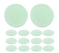 NOLITOY 25 Piezas Unidades de Pegatinas Autoadhesivas de Sellos de Cera Vintage con Diseños Botánicos con Flores Cierre Decorativo para Sobres Verdes para Invitaciones de Boda y Papelería