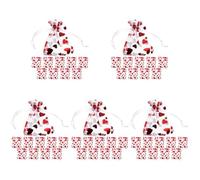 NOLITOY 250piezas Bolsitas De Organza Cordón Para Joyas Dulces y Fiestas De San Valentín y Ocasiones Especiales Bolsas De Malla Elegantes y Detalle De Corazón