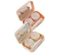 NOLITOY 2juegos Estuches para Lentes De Contacto Estuches Portátiles para Guardar Lentes Organizadores Cosméticos para Llevar El Bolso