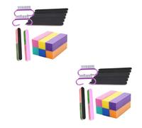 NOLITOY 2juegos Limas De Uñas y Pulidores De Manicura Para Uñas y Acrílicas Set De Para Pedicura y