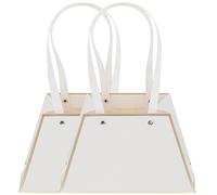 NOLITOY 2piezas Bolsa De Obsequio De Flores Para Bolsas De Papel Prácticas Asa Para Decoración Floral y Obsequio Flores