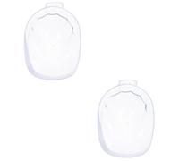 NOLITOY 2piezas Bowl De Remojo Para Uñas Transparentes Tazón De Manicura Para Eliminar Esmalte y Suavizar Cutículas Para Salones De Belleza y Automanicura Casa