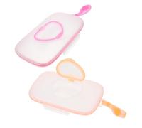 NOLITOY 2piezas Caja Portátil para Toallitas Húmedas Dispensador de Viaje para Bebés Unidades Estuche para Guardar Toallitas Bolso de Pañales para Uso Diario