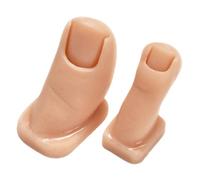 NOLITOY 2piezas Dedos De Práctica De Silicona Para Manicura De Uñas Acrílicas Modelo Realista Para Entrenamiento De Arte De Uñas Silicona Pura Para Técnicas De Pintura y Esculpido