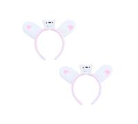 NOLITOY 2piezas Diademas De Oso Polar Adorables Accesorios Cabello De Peluche Tocados Para Fiestas Para Mujeres y Niñas