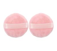 NOLITOY 2piezas Esponjas De Maquillaje Reutilizables Puff De Polvo Suave De Algodón Para Aplicación De Maquillaje Para Fundación y Acabado Para y Diámetro