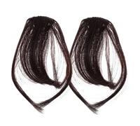 NOLITOY 2piezas Extensiones de Cabello Flequillo Falso para Mujer Flequillo Clip Postizo para Cosplay y Presentaciones