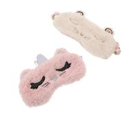 NOLITOY 2piezas Máscara para Dormir Ojos Antifaces Bonitos y Creativos para Viajes Yoga Lectura Hogar o Hotel Confección