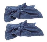 NOLITOY 2piezas Pañuelos Cuadrados De Mezclilla Para Mujer Elásticos y Cómodos Unidades Color Azul Para Ocasiones Casuales y Formales Accesorios De Cabello Lazo