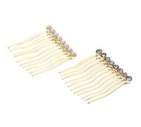 NOLITOY 2piezas Peine de Perla para Mujer Decoración Única Hebillas de Aleación para Flequillo Adornos Exquisitos Cabello para Eventos Especiales