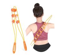 NOLITOY 2piezas Rodillo De Masaje Manual Para Espalda Cuello y Piernas Masajeador Portátil De Múltiples Para Casa y Gimnasio