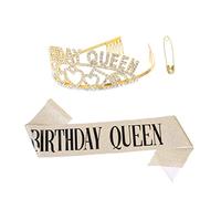 NOLITOY 2piezas Sash y De Rhinestone Para Cumpleaños Accesorios De Fiesta Imprenta De Decoración Para y