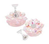 NOLITOY 2piezas Soporte De Práctica De Uñas Diseño De Flores De Cerezos Iridiscentes Herramienta De Exhibición Para Manicura y Entrenamiento De Técnicas De Uñas