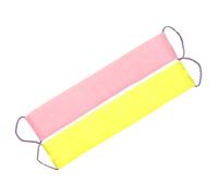 NOLITOY 2piezas Toalla Exfoliante De Ducha Funda Para Espalda y Cuerpo Estropajo De Baño Para Exfoliación Suave Colores Rosa y Amarillo