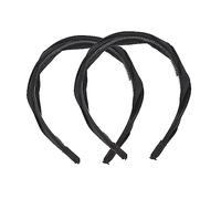 NOLITOY 2piezas Trenzada Cruzada Retro Diadema Retorcida para Niñas Accesorio de Cabello Cinta Pelo Mujer Color Sólido para Ocasiones Casuales