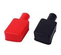 NOLITOY 3 Pares de Tapas de Terminales de Batería para Coche de Goma, Protector Aislante Resistente al Fuego Instalación Fácil para Equipos Automotrices