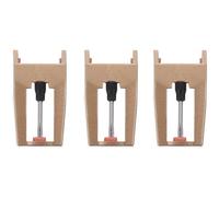 NOLITOY 3 piezas Agujas para Tocadiscos de Vinilo Repuesto con Varilla de Aluminio y Punta de Rubí Rojo Compatibles con Reproductores de Discos Sonido Claro y Duradero