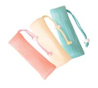 NOLITOY 3 piezas Bolsa de Jabón de Malla Multi-capa para Baño Exfoliante y Espumante Almacenamiento Práctico para Jabón Artesanal Colores Rosa y Verde Accesorios de Baño