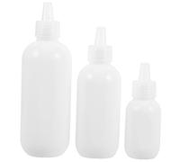 NOLITOY 3 Piezas Botella Exprimible Para Jabón Botella De Plástico Para Champú De Viaje Para Loción Para Cuidado Piel Maquillaje y Baño