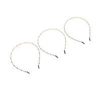 NOLITOY 3 piezas Diademas Finas de Diamantes de Imitación Accesorio Elegante para Bodas Diadema Cómoda para Mujeres Diseño Chic con Cristal Artificial Negro Verde y Morado